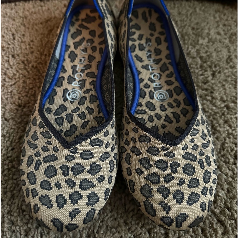 Rothy’s “The Flat” Leopard animal/cheetah print. Retired color!